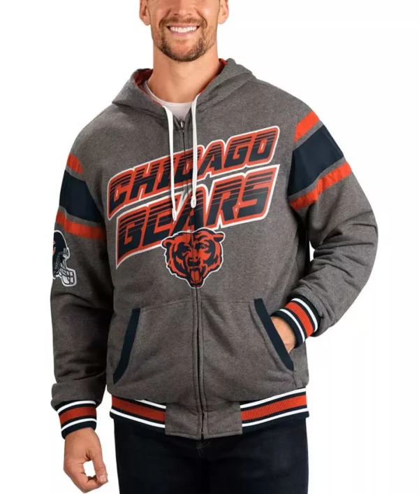 Gray Chicago Bears Extreme Hoodie