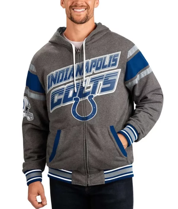 Gray Indianapolis Colts Extreme Hoodie