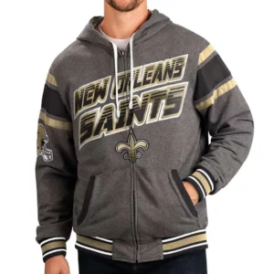 Gray New Orleans Saints Extreme Hoodie
