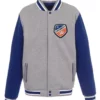 FC Cincinnati Gray and Blue Varsity Wool Jacket