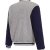 FC Dallas Navy and Gray Varsity Wool Jacket