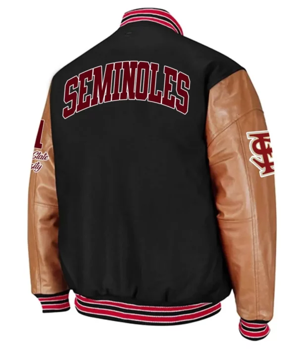 Florida State Seminoles Varsity Black and Brown Jacket