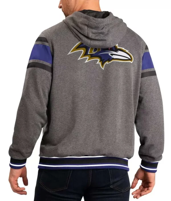 Gray Baltimore Ravens Extreme Hoodie