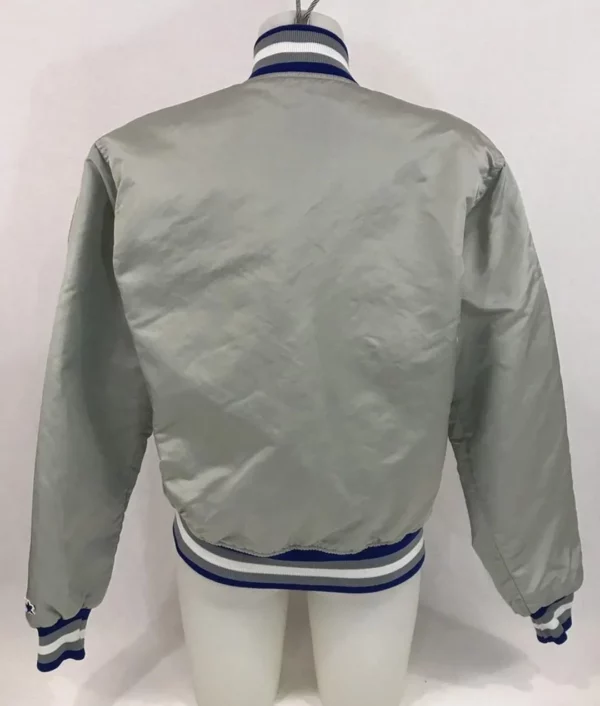 Gray Detroit Lions Satin Jacket