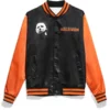 1978 Halloween Black and Orange Varsity Satin Jacket