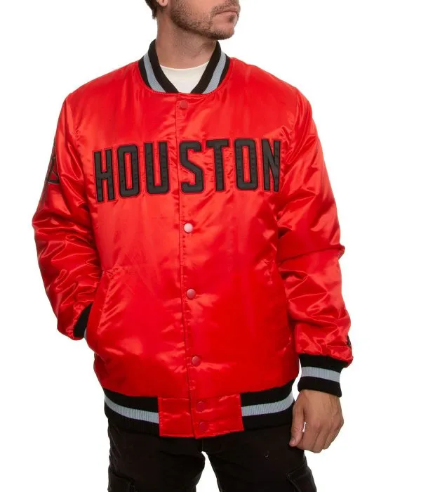 Houston Rockets Red Bomber Jacket
