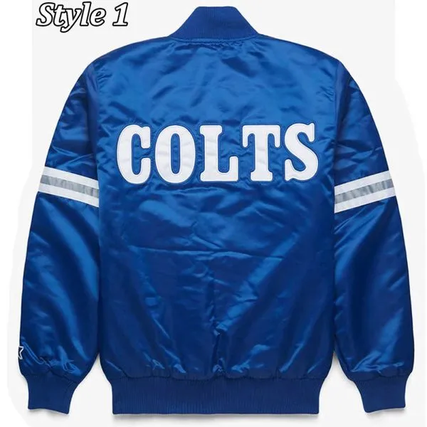 Indianapolis Colts Royal Blue Bomber Jacket
