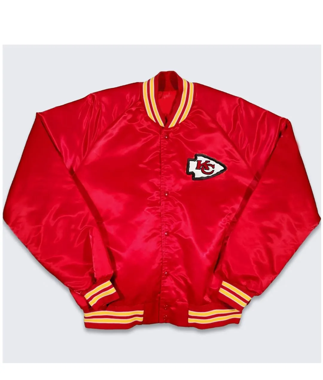 Kansas City Chiefs Varsity Red Satin Jacket | LA Jacket