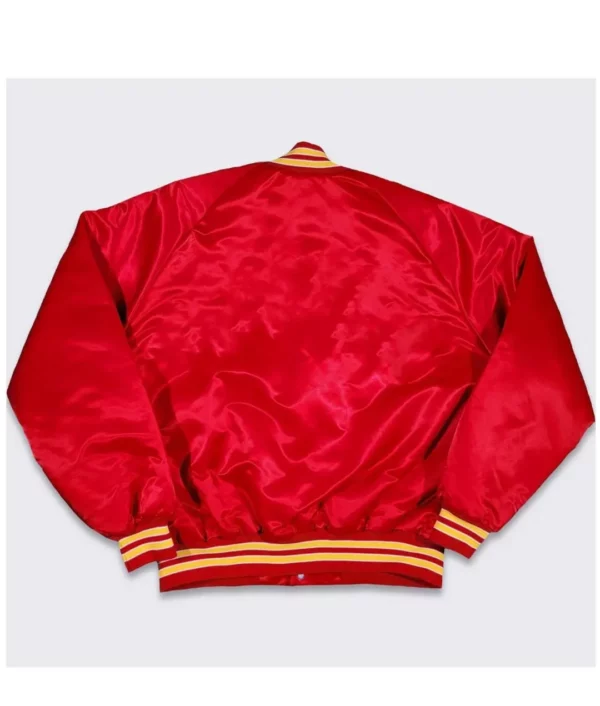 Kansas City Chiefs Varsity Red Satin Jacket