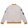 LA Lakers City Collection White Varsity Satin Jacket