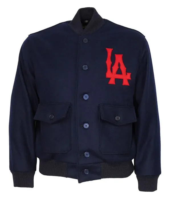LA Nippons Navy Varsity Wool Jacket