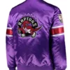 NBA Toronto Raptors Purple Satin Jacket