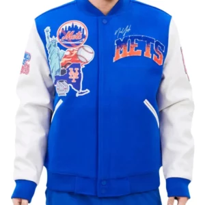 NY Mets Home Town Varsity Jacket