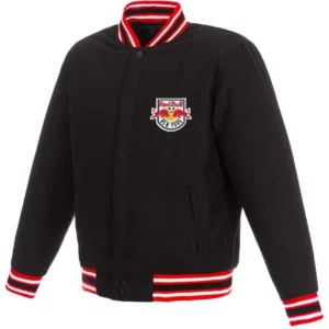 New York Red Bulls Black Varsity Wool Jacket