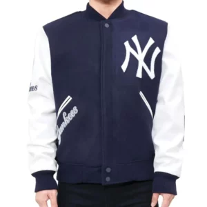 NY Yankees Logo Blended Varsity Jacket