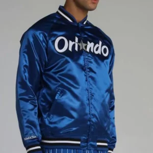 Blue Orlando Magic Satin Jacket