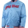 Philadelphia Phillies Light Blue Raglan Full-Snap Jacket