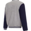 Philadelphia Union Gray and Navy Varsity Wool Jacket