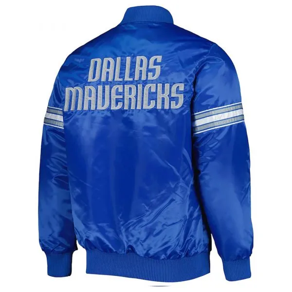 Dallas Mavericks Pick & Roll Blue Satin Jacket