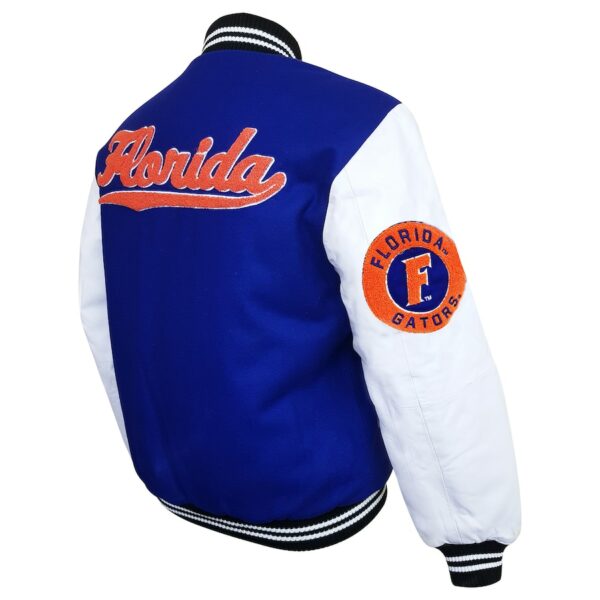 Men's Franchise Club Royal/White Florida Gators Graduate Full-Snap Jacket