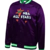1995 NBA All-Star Game Lightweight Purple Satin Jacket