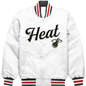 NBA Miami Heat Exclusive Full-Snap Satin Jacket