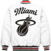 NBA Miami Heat Exclusive Full-Snap Satin Jacket