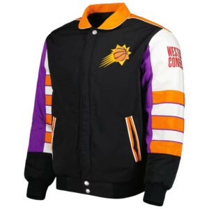 NBA Phoenix Suns Stripe Color Block Full-Snap Jacket