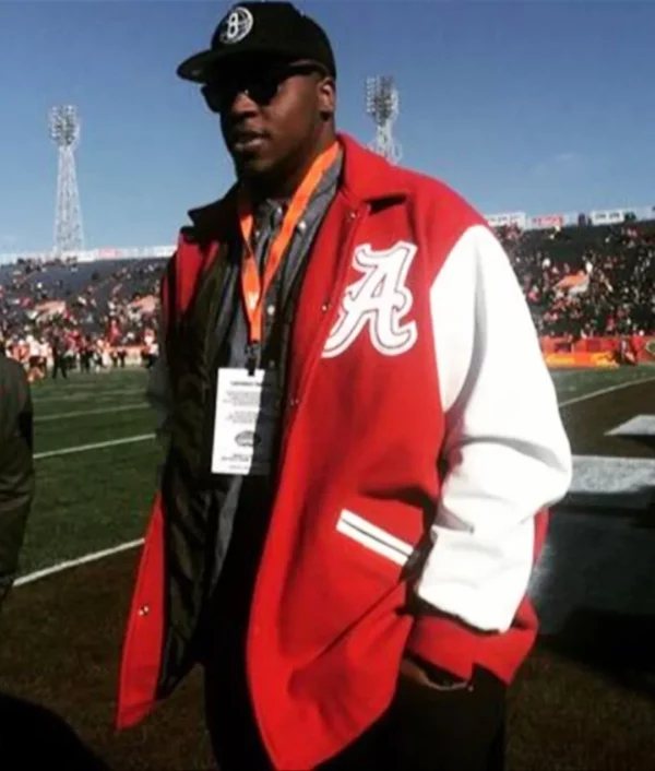 Alabama Crimson Tide Red and White Varsity Jacket