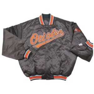 Vintage Baltimore Orioles Black Satin Jacket