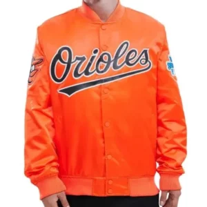 Baltimore Orioles Orange Satin Jacket