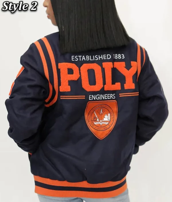 Baltimore Polytechnic Institute Navy Varsity Wool Jacket