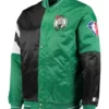 Boston Celtics Leader Kelly Green/Black Color Block Satin Jacket