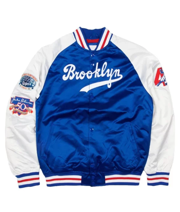 Jackie Robinson Brooklyn Dodgers Legends Satin Jacket