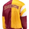 Washington Commanders Burgundy/Yellow Leader Satin Jacket