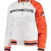 Denver Broncos Hometown Orange and White Satin Jacket
