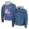Buffalo Bills Mafia Denim Hooded Jacket