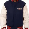 New Orleans Pelicans Varsity Blue and White Jacket