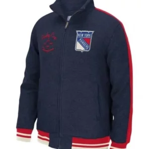NY Rangers Track Fleece Blue Jacket