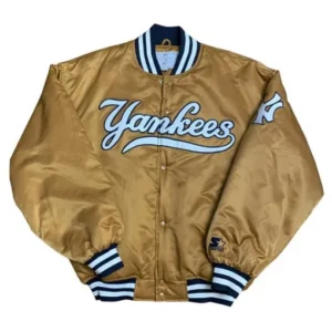 New York Yankees Dugout Full-Snap Golden Jacket