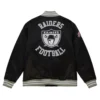 Oakland Raiders Heavyweight Black Satin Jacket