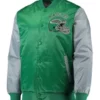 Philadelphia Eagles Locker Room Throwback Kelly Green/Silver Satin Jacket