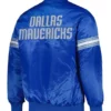 Pick & Roll Dallas Mavericks Blue Satin Jacket