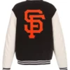 San Francisco Giants Black and White Varsity Jacket