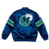 Striped Dallas Mavericks Hardwood Classic Satin Jacket