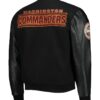 Washington Commanders Black Letterman Jacket