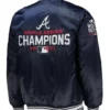 World Series Champions 2021 Atlanta Braves Navy Satin Jacket