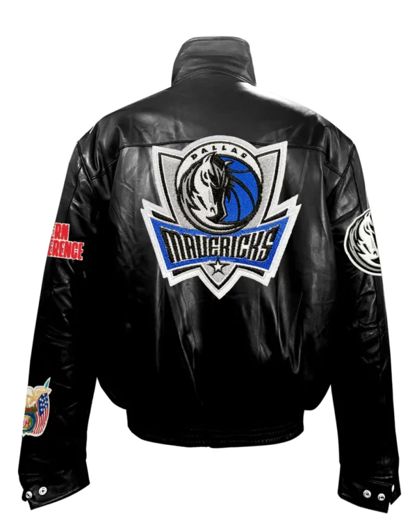 Dallas Mavericks Full Leather Puffer Jacket