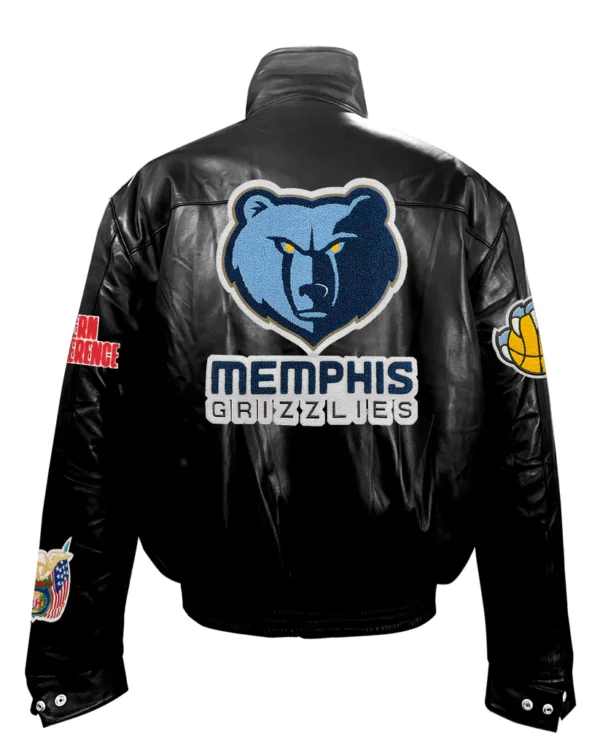 Memphis Grizzlies Full Leather Puffer Jacket