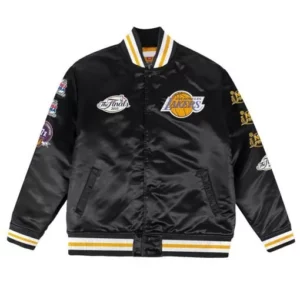 Los Angeles Lakers Champ City Black Satin Jacket